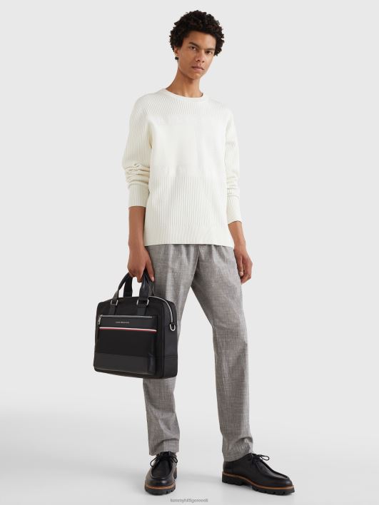 1985. aasta värviblokeeritud arvutikott RJV62923 must Tommy Hilfiger