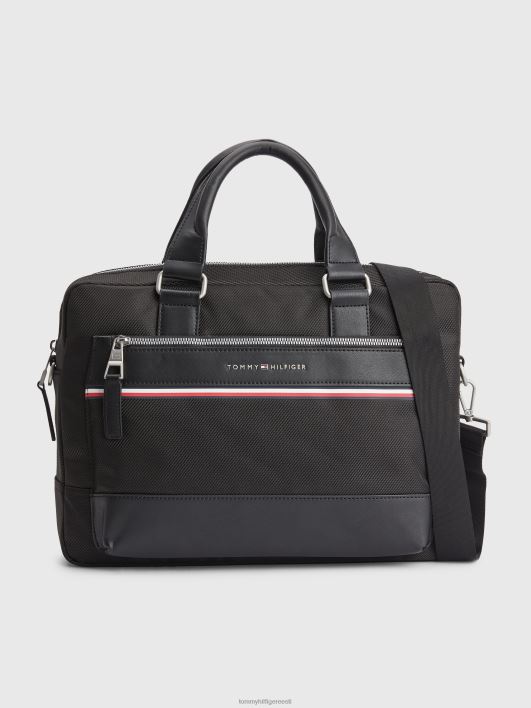 1985. aasta värviblokeeritud arvutikott RJV62923 must Tommy Hilfiger