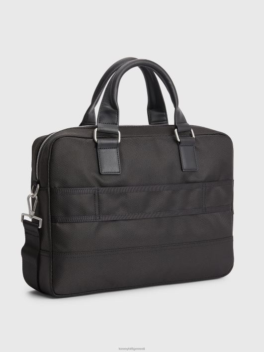 1985. aasta värviblokeeritud arvutikott RJV62923 must Tommy Hilfiger