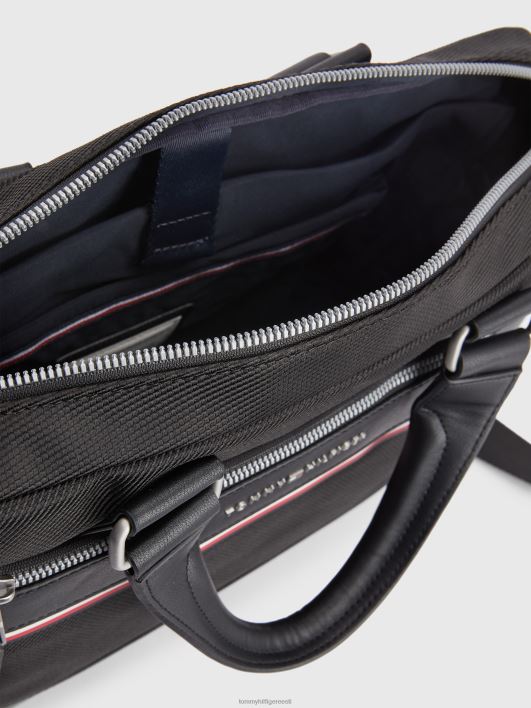 1985. aasta värviblokeeritud arvutikott RJV62923 must Tommy Hilfiger