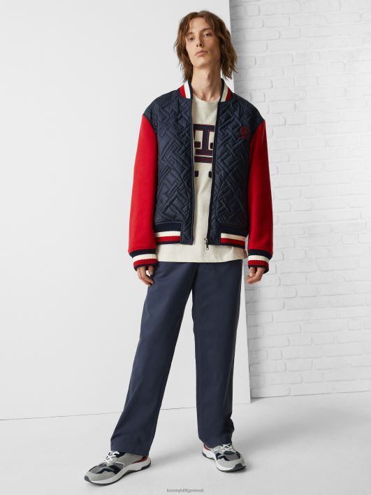 crest ülikooli jope RJV62983 keskmine kanarbikuhall Tommy Hilfiger