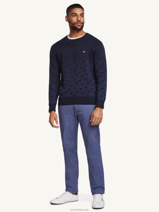 diwali monogramm kampsun RJV62813 kõrbe taevas Tommy Hilfiger