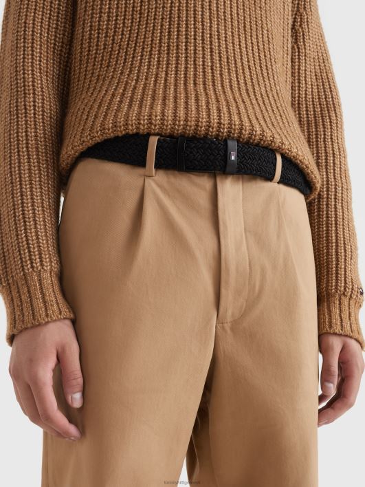 elastne punutud vöö RJV621009 must Tommy Hilfiger