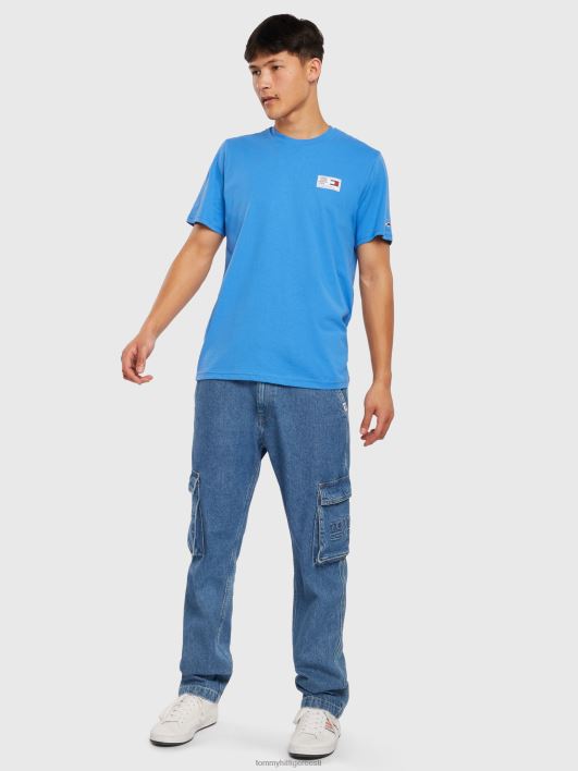 kootud etiketiga tee RJV62882 lummav sinine Tommy Hilfiger