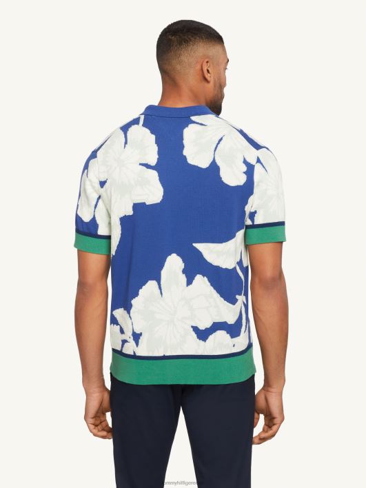 lilleline kootud polo RJV62814 videviku indigo Tommy Hilfiger