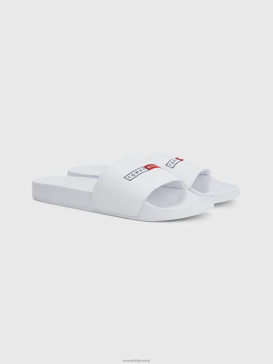 logo tikandid basseini liumäed RJV62962 valge Tommy Hilfiger