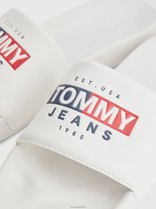 logoga basseini liumäed RJV621011 ekru Tommy Hilfiger