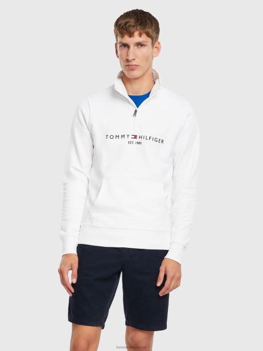 logoga kaelusega džemper RJV62796 valge Tommy Hilfiger