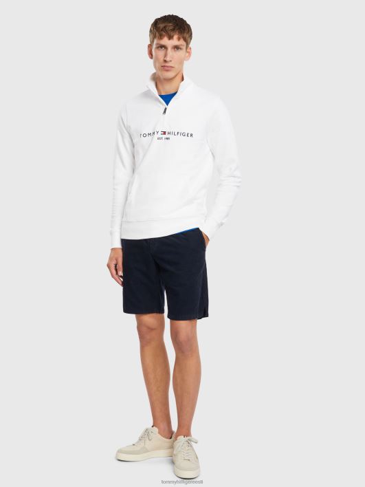 logoga kaelusega džemper RJV62796 valge Tommy Hilfiger