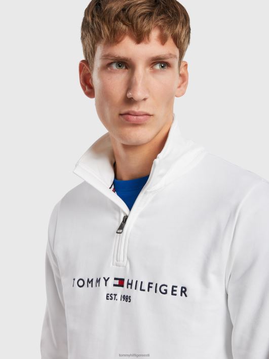 logoga kaelusega džemper RJV62796 valge Tommy Hilfiger