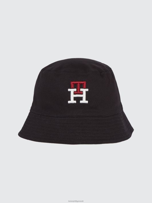 ümberpööratav monogramm koppkübar RJV62740 must Tommy Hilfiger