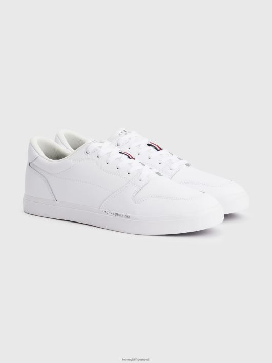 nahast perforeeritud vulkaniseeritud trenažöörid RJV621017 valge Tommy Hilfiger