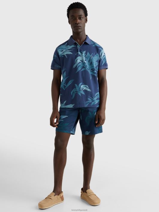 palmipuu mustriga polo RJV62803 kõrbetaevas/multi Tommy Hilfiger