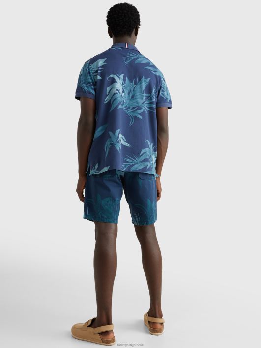 palmipuu mustriga polo RJV62803 kõrbetaevas/multi Tommy Hilfiger