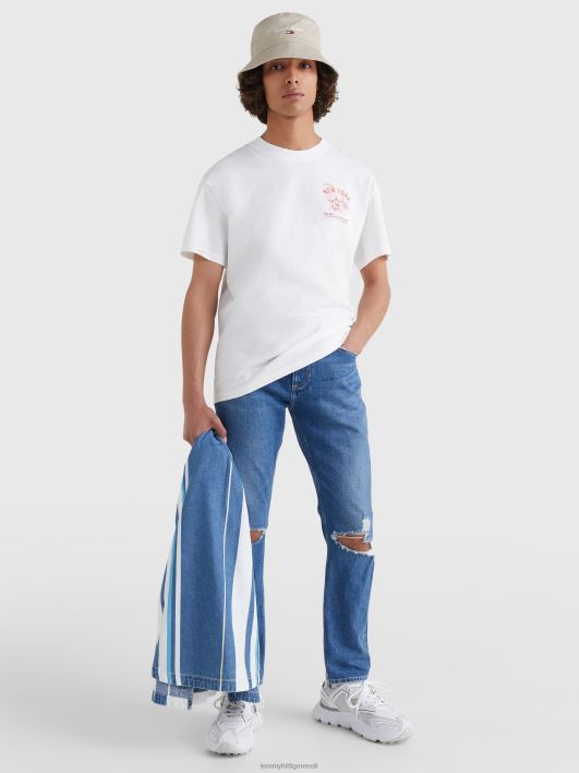 pitsa logoga T-särk RJV62972 valge Tommy Hilfiger