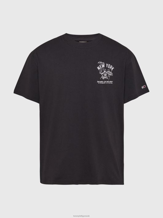 pitsa logoga T-särk RJV62973 must Tommy Hilfiger