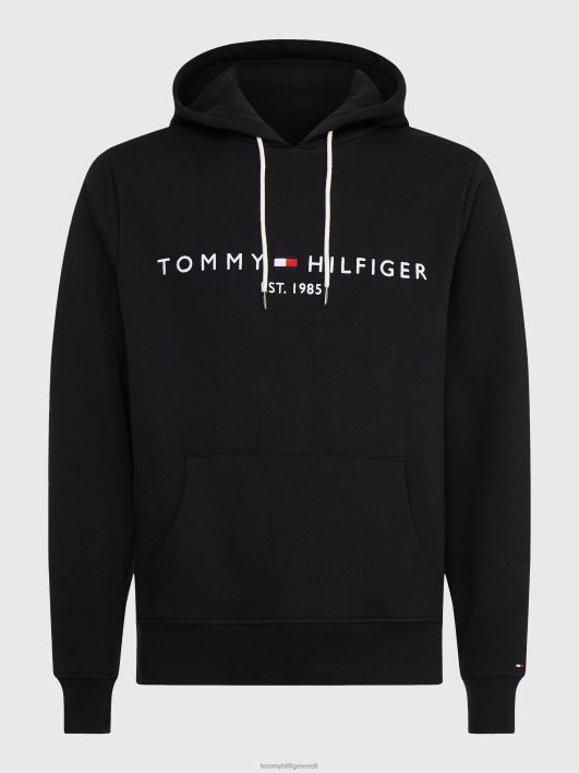 pluss flex fliisist logoga kapuuts RJV62773 must Tommy Hilfiger