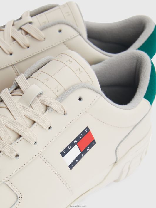 retro nahast topsole treenijad RJV62827 kivine beež Tommy Hilfiger