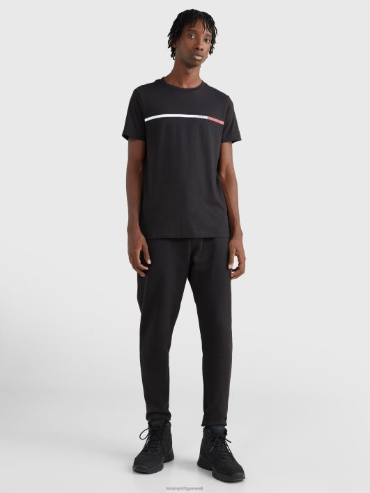 rinna logoga slim fit T-särk RJV62783 must Tommy Hilfiger