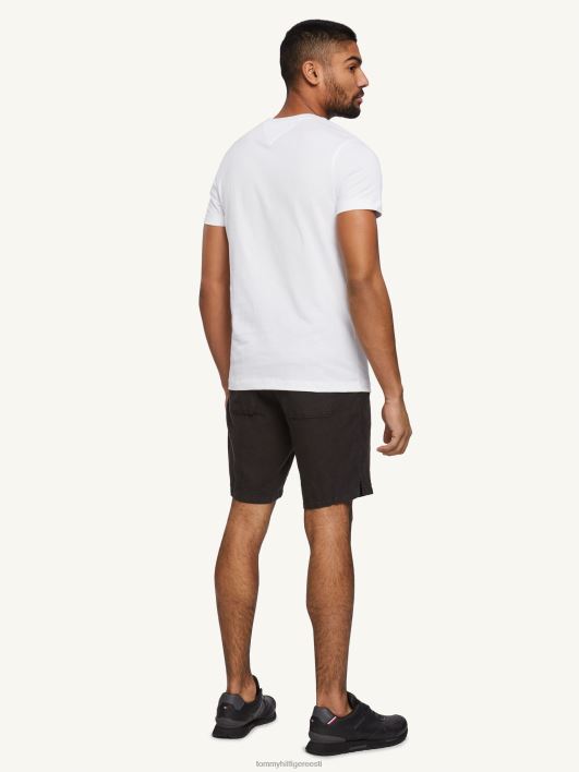 rinnal triibuline graafiline tee RJV62940 valge Tommy Hilfiger