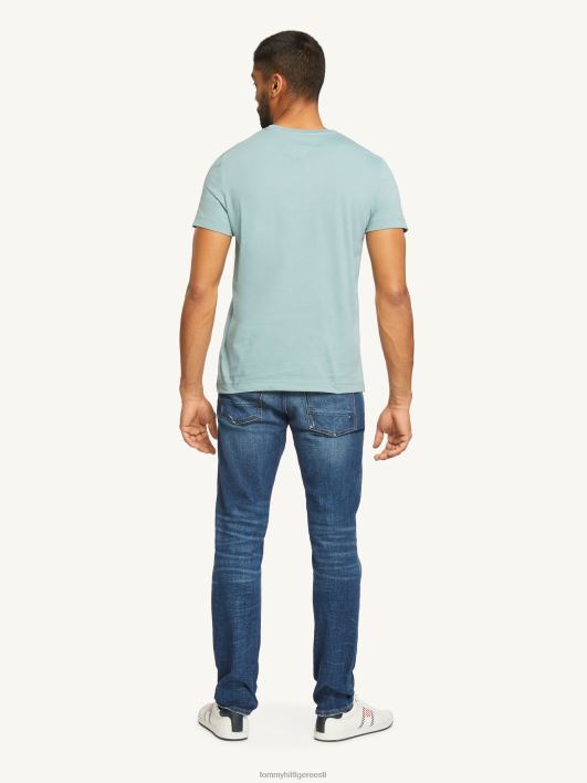 rinnal triibuline graafiline tee RJV62943 ülev sinine Tommy Hilfiger