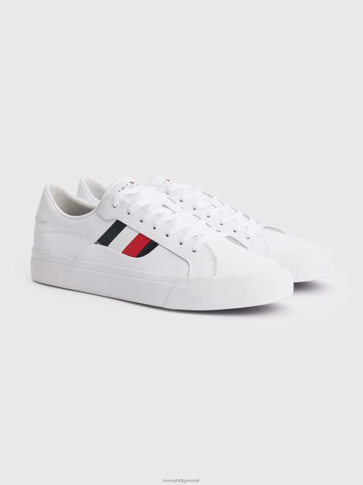 signatuurdetailidega nahast jalatsid RJV62964 valge Tommy Hilfiger