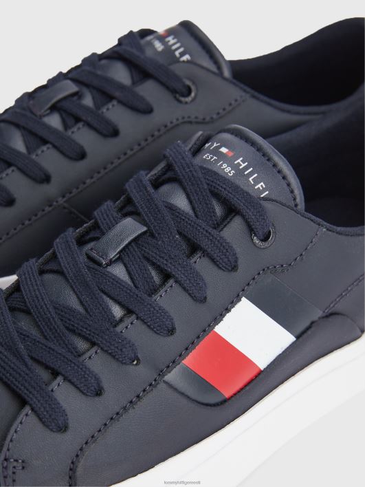 signatuurdetailidega nahast jalatsid RJV62991 kõrbe taevas Tommy Hilfiger