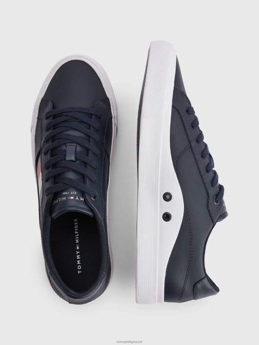 signatuurdetailidega nahast jalatsid RJV62991 kõrbe taevas Tommy Hilfiger