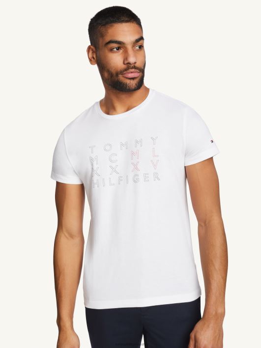 signatuurteksti logoga t-särk RJV62948 valge Tommy Hilfiger