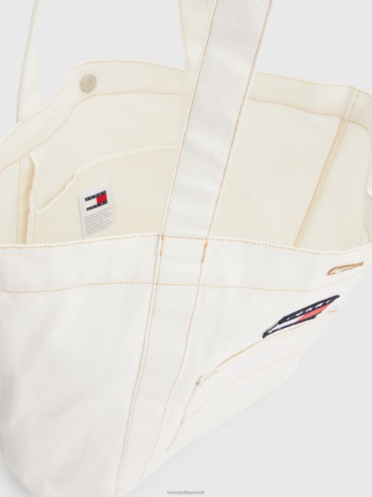 suur päranditass RJV62911 ekru Tommy Hilfiger