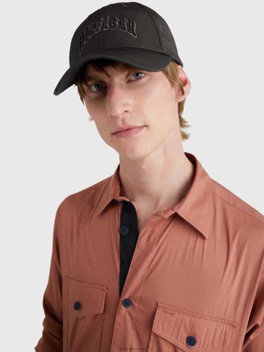 tonaalne logo tikandiga müts RJV62916 must Tommy Hilfiger