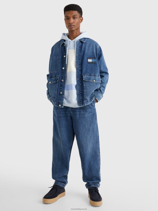 tonaalne logoga tööjakk RJV62870 denim keskmine Tommy Hilfiger