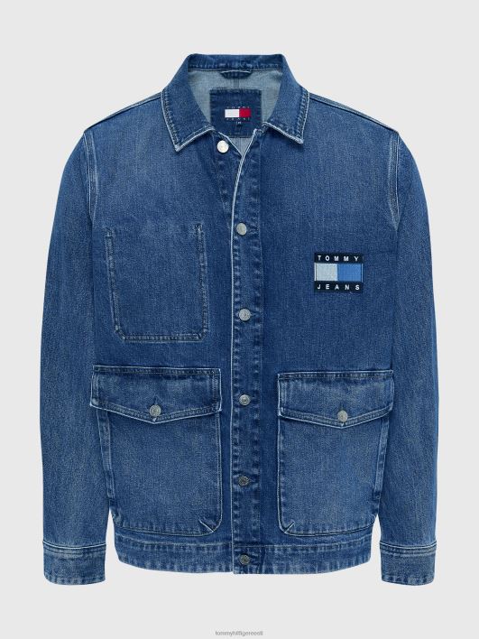 tonaalne logoga tööjakk RJV62870 denim keskmine Tommy Hilfiger