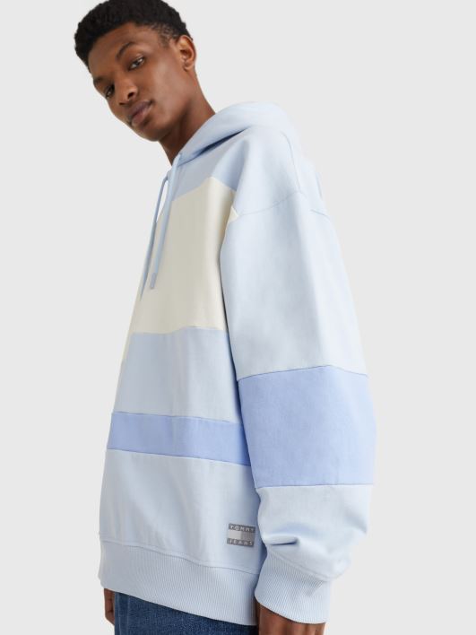 toonitud logoga värviblokeeritud kapuutsid RJV62839 läbipaistev sinine/multi Tommy Hilfiger