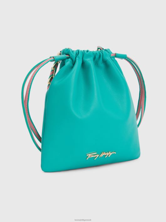 ikoonid nahast kotikott RJV621776 keskne roheline Tommy Hilfiger