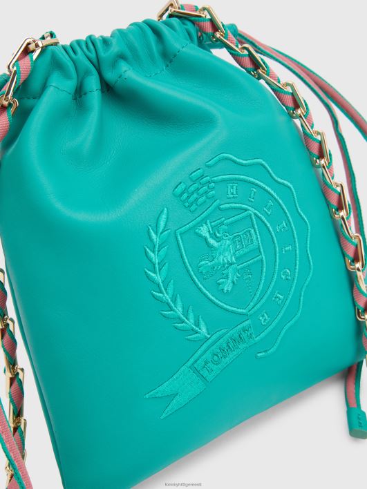 ikoonid nahast kotikott RJV621776 keskne roheline Tommy Hilfiger
