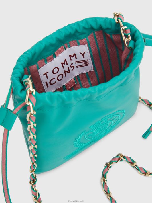 ikoonid nahast kotikott RJV621776 keskne roheline Tommy Hilfiger