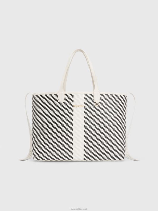 ikooniline kootud kandekott RJV621774 neutraalne Tommy Hilfiger