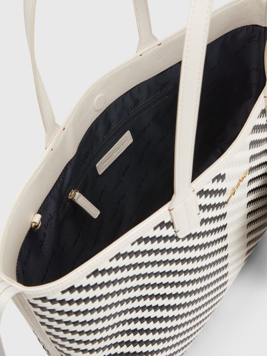 ikooniline kootud kandekott RJV621774 neutraalne Tommy Hilfiger