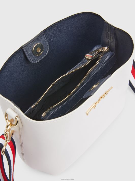 ikooniline rihmaga kott RJV621796 särav valge Tommy Hilfiger