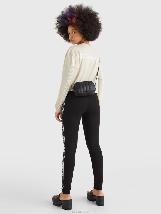 logoga tahvel tepitud crossover kott RJV621826 must Tommy Hilfiger