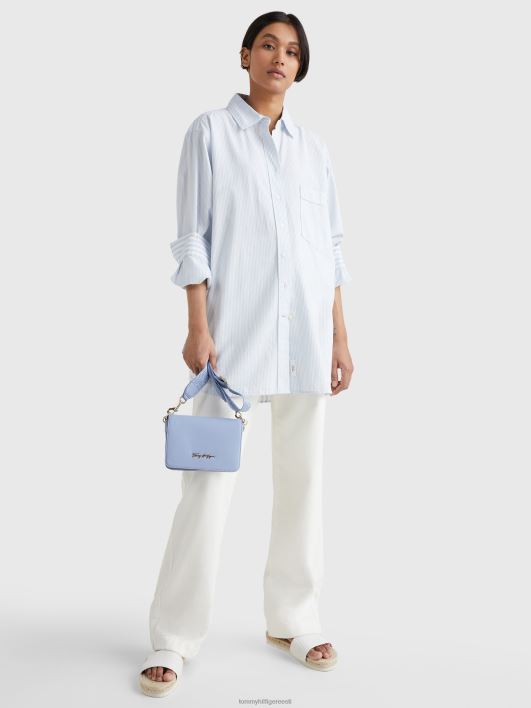 logoga väike crossover kott RJV621807 kuu sinine Tommy Hilfiger