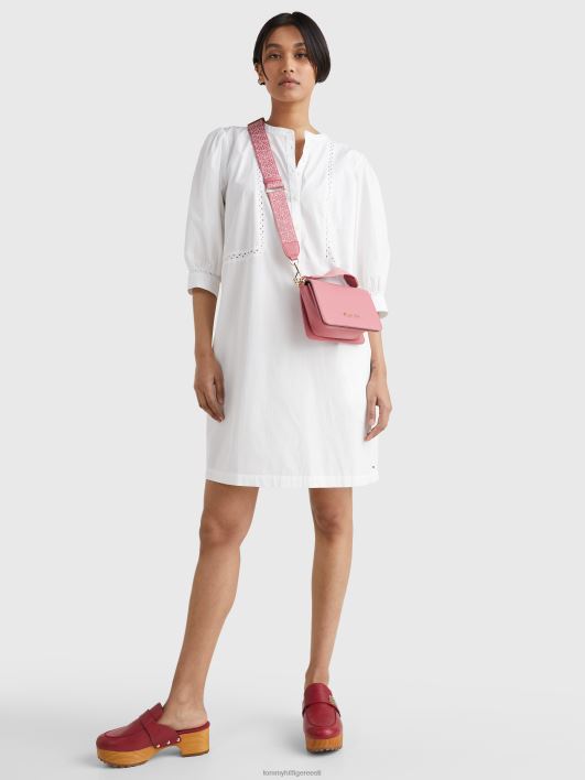 logoga väike crossover kott RJV621810 inglise roosa Tommy Hilfiger