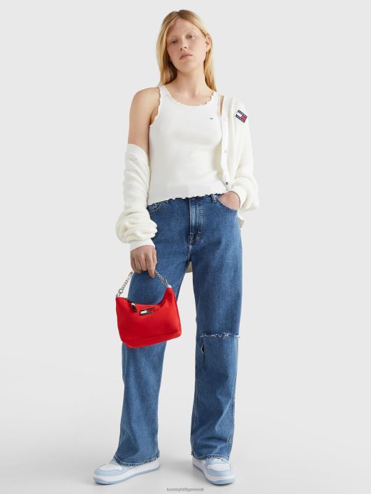 märgitahvel õlakott RJV621775 sügav karmiinpunane Tommy Hilfiger