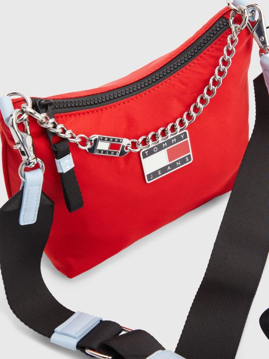 märgitahvel õlakott RJV621775 sügav karmiinpunane Tommy Hilfiger