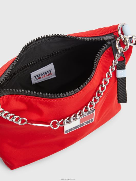 märgitahvel õlakott RJV621775 sügav karmiinpunane Tommy Hilfiger