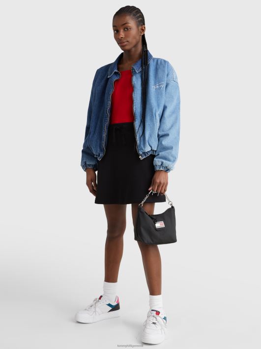 märgitahvel õlakott RJV621833 must Tommy Hilfiger