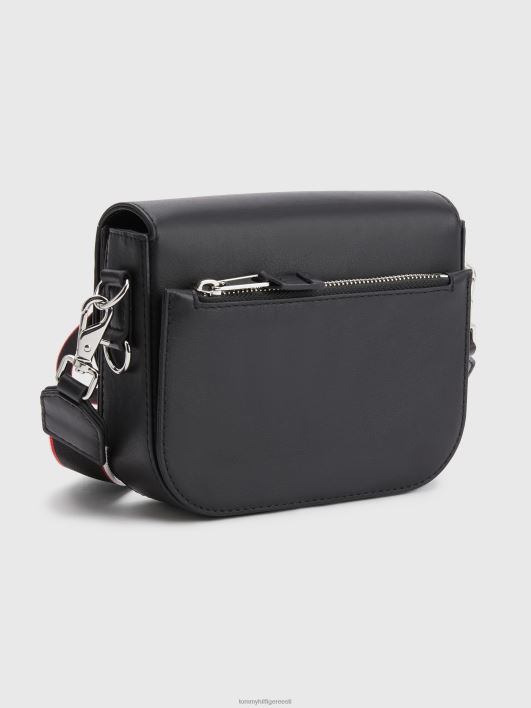 nahast lükanduslukuga crossover kott RJV621823 must Tommy Hilfiger