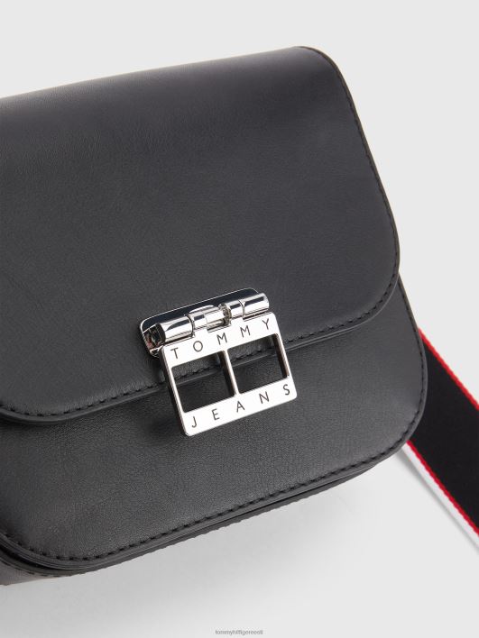 nahast lükanduslukuga crossover kott RJV621823 must Tommy Hilfiger