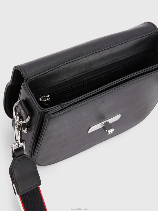 nahast lükanduslukuga crossover kott RJV621823 must Tommy Hilfiger